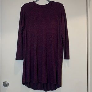 Long Sleeved Burgundy Dress